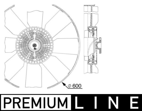 Obrázok Ventilátor chladenia motora MAHLE BEHR *** PREMIUM LINE *** CFF512000P