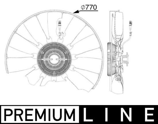Obrázok Ventilátor chladenia motora MAHLE BEHR *** PREMIUM LINE *** CFF513000P