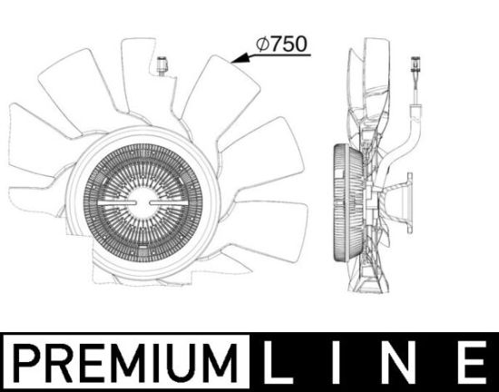 Obrázok Ventilátor chladenia motora MAHLE BEHR *** PREMIUM LINE *** CFF515000P