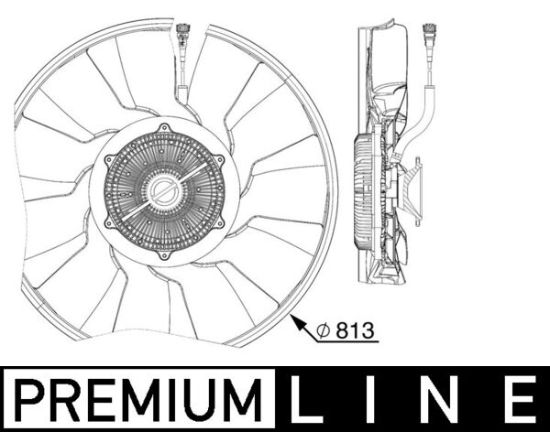 Obrázok Ventilátor chladenia motora MAHLE BEHR *** PREMIUM LINE *** CFF516000P