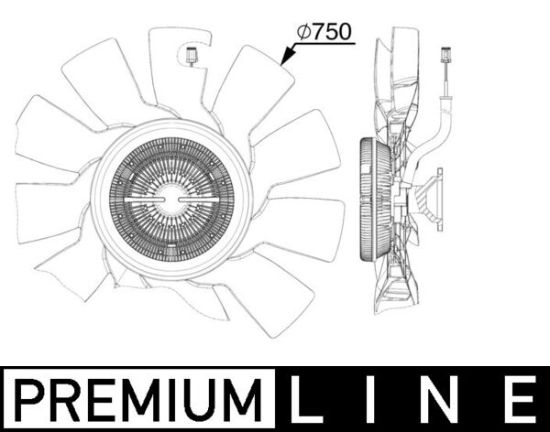 Obrázok Ventilátor chladenia motora MAHLE BEHR *** PREMIUM LINE *** CFF517000P