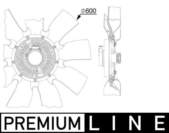 Obrázok Ventilátor chladenia motora MAHLE BEHR *** PREMIUM LINE *** CFF518000P
