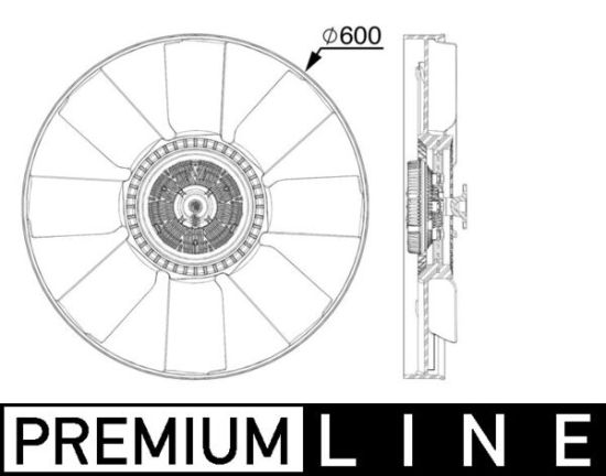 Obrázok Ventilátor chladenia motora MAHLE BEHR *** PREMIUM LINE *** CFF519000P