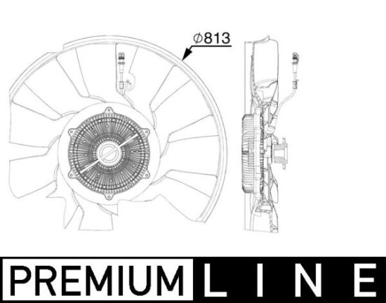 Obrázok Ventilátor chladenia motora MAHLE BEHR *** PREMIUM LINE *** CFF521000P