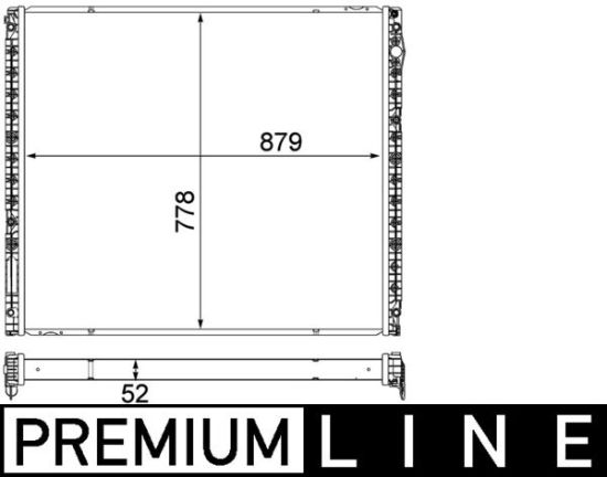Obrázok Nízkoteplotný chladič, chladič turbodúchadla MAHLE BEHR *** PREMIUM LINE *** CIR14000P