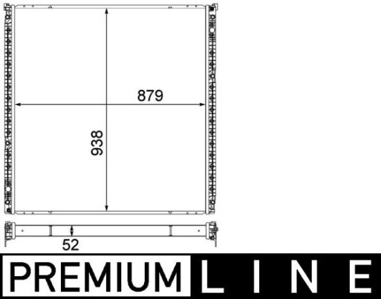 Obrázok Nízkoteplotný chladič, chladič turbodúchadla MAHLE BEHR *** PREMIUM LINE *** CIR15000P