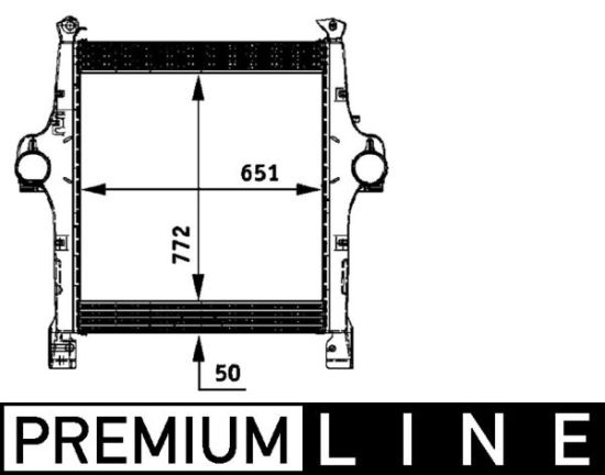 Obrázok Chladič plniaceho vzduchu MAHLE BEHR *** PREMIUM LINE *** CI118000P