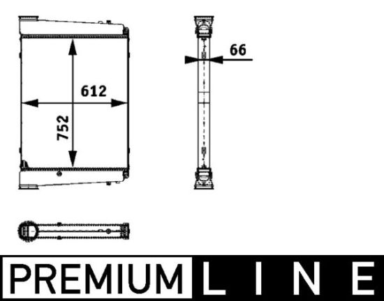 Obrázok Chladič plniaceho vzduchu MAHLE BEHR *** PREMIUM LINE *** CI120000P