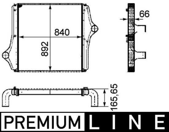 Obrázok Chladič plniaceho vzduchu MAHLE BEHR *** PREMIUM LINE *** CI127000P