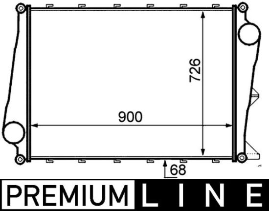 Obrázok Chladič plniaceho vzduchu MAHLE BEHR *** PREMIUM LINE *** CI128000P