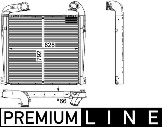 Obrázok Chladič plniaceho vzduchu MAHLE BEHR *** PREMIUM LINE *** CI143000P