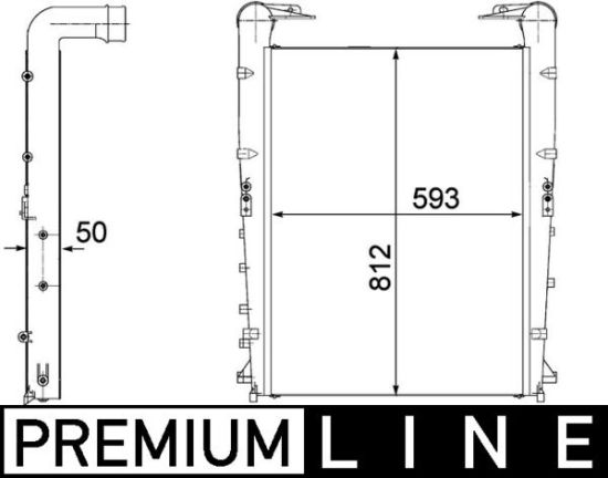 Obrázok Chladič plniaceho vzduchu MAHLE BEHR *** PREMIUM LINE *** CI177000P