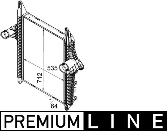Obrázok Chladič plniaceho vzduchu MAHLE BEHR *** PREMIUM LINE *** CI178000P