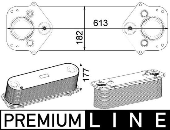 Obrázok Chladič plniaceho vzduchu MAHLE BEHR *** PREMIUM LINE *** CI231000P
