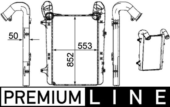 Obrázok Chladič plniaceho vzduchu MAHLE BEHR *** PREMIUM LINE *** CI253000P