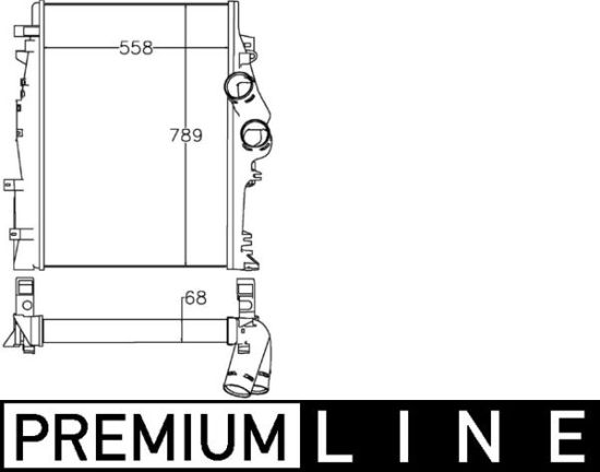 Obrázok Chladič plniaceho vzduchu MAHLE BEHR *** PREMIUM LINE *** CI269000P
