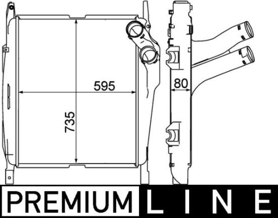 Obrázok Chladič plniaceho vzduchu MAHLE BEHR *** PREMIUM LINE *** CI270000P