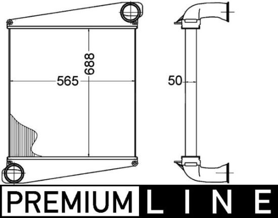Obrázok Chladič plniaceho vzduchu MAHLE BEHR *** PREMIUM LINE *** CI274000P