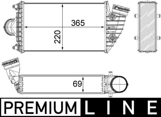 Obrázok Chladič plniaceho vzduchu MAHLE BEHR *** PREMIUM LINE *** CI380000P