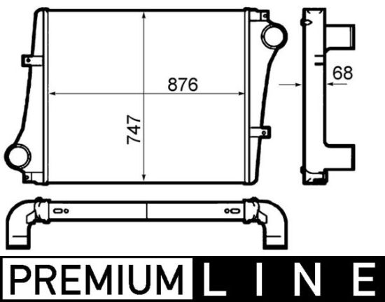 Obrázok Chladič plniaceho vzduchu MAHLE BEHR *** PREMIUM LINE *** CI399000P