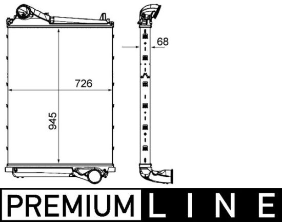 Obrázok Chladič plniaceho vzduchu MAHLE BEHR *** PREMIUM LINE *** CI453000P