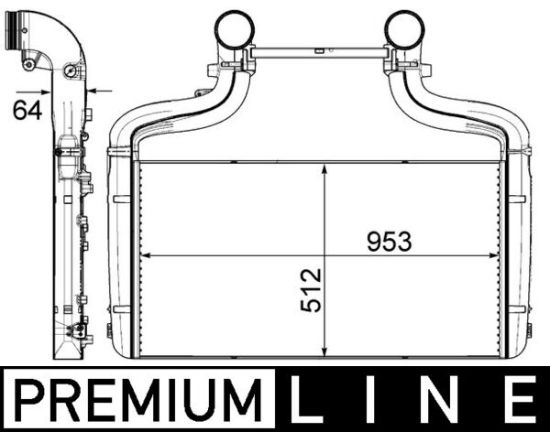 Obrázok Chladič plniaceho vzduchu MAHLE BEHR *** PREMIUM LINE *** CI454000P