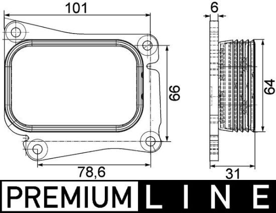 Obrázok Chladič motorového oleja MAHLE BEHR *** PREMIUM LINE *** CLC111000P