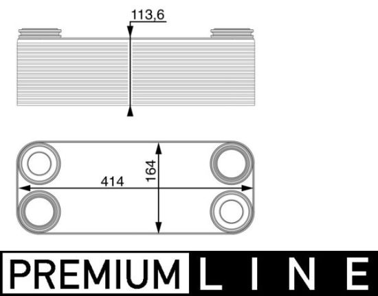 Obrázok Chladič oleja automatickej prevodovky MAHLE BEHR *** PREMIUM LINE *** CLC14000P