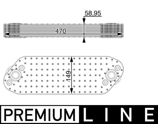 Obrázok Chladič motorového oleja MAHLE BEHR *** PREMIUM LINE *** CLC16000P