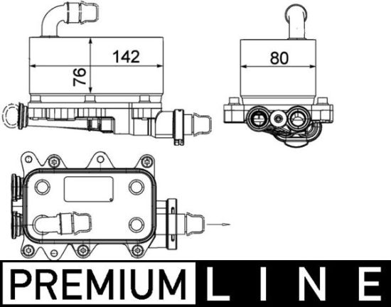 Obrázok Chladič oleja automatickej prevodovky MAHLE BEHR *** PREMIUM LINE *** CLC18000P