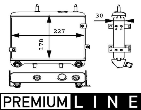 Obrázok Chladič motorového oleja MAHLE BEHR *** PREMIUM LINE *** CLC20000P
