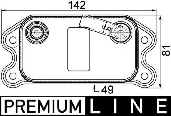 Obrázok Chladič motorového oleja MAHLE BEHR *** PREMIUM LINE *** CLC73000P