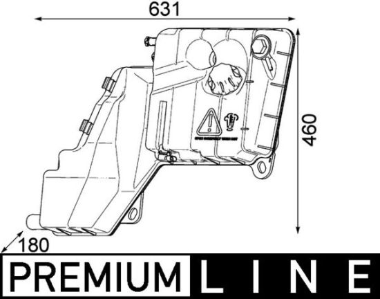 Obrázok Vyrovnávacia nádobka chladiacej kvapaliny MAHLE BEHR *** PREMIUM LINE *** CRT103000P
