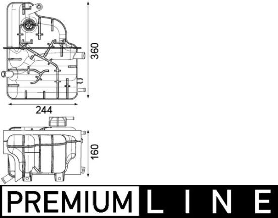 Obrázok Vyrovnávacia nádobka chladiacej kvapaliny MAHLE BEHR *** PREMIUM LINE *** CRT225000P