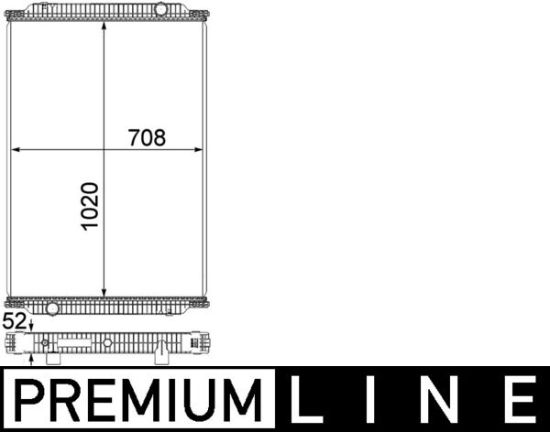 Obrázok Chladič motora MAHLE BEHR *** PREMIUM LINE *** CR1010000P