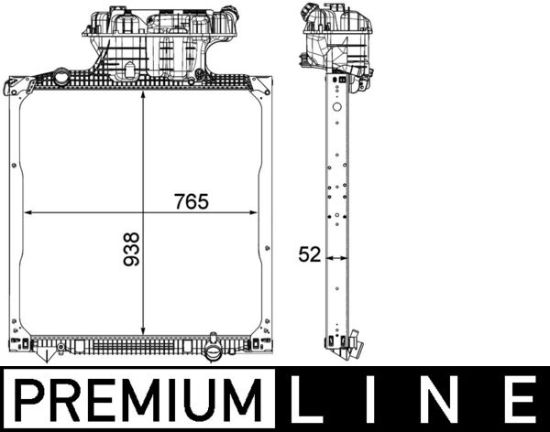 Obrázok Chladič motora MAHLE BEHR *** PREMIUM LINE *** CR1038000P