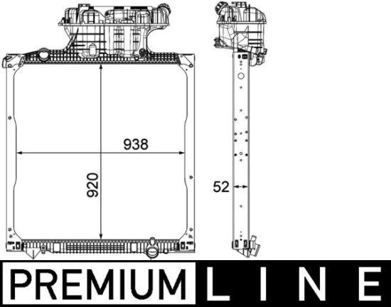 Obrázok Chladič motora MAHLE BEHR *** PREMIUM LINE *** CR1040000P