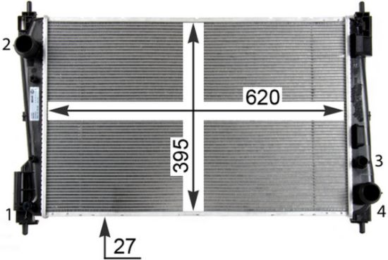 Obrázok Chladič motora MAHLE BEHR CR1398000S