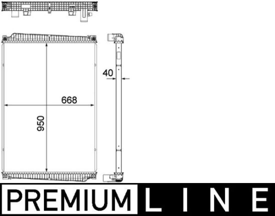 Obrázok Chladič motora MAHLE BEHR *** PREMIUM LINE *** CR1149000P