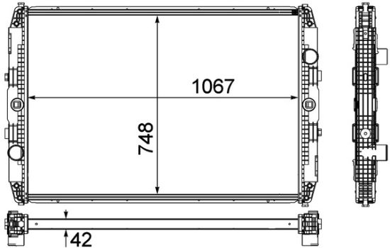 Obrázok Chladič motora MAHLE BEHR *** PREMIUM LINE *** CR1151000P