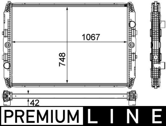 Obrázok Chladič motora MAHLE BEHR *** PREMIUM LINE *** CR1151000P