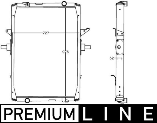 Obrázok Chladič motora MAHLE BEHR *** PREMIUM LINE *** CR1222000P