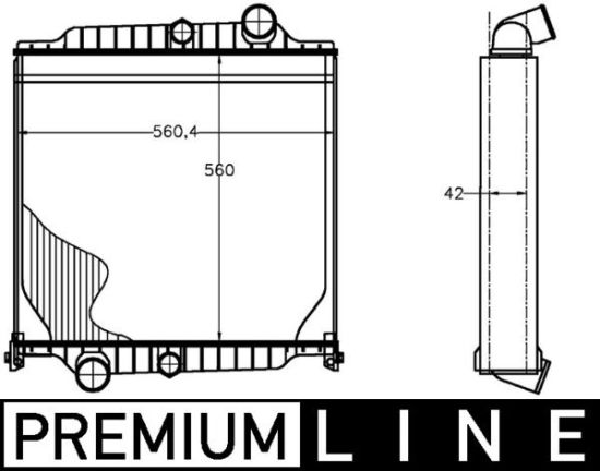 Obrázok Chladič motora MAHLE BEHR *** PREMIUM LINE *** CR1223000P
