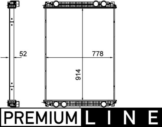 Obrázok Chladič motora MAHLE BEHR *** PREMIUM LINE *** CR1258000P