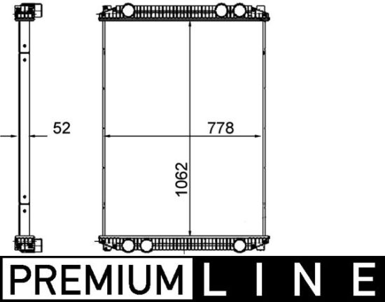 Obrázok Chladič motora MAHLE BEHR *** PREMIUM LINE *** CR1260000P
