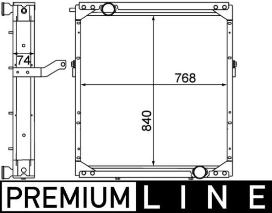 Obrázok Chladič motora MAHLE BEHR *** PREMIUM LINE *** CR1553000P