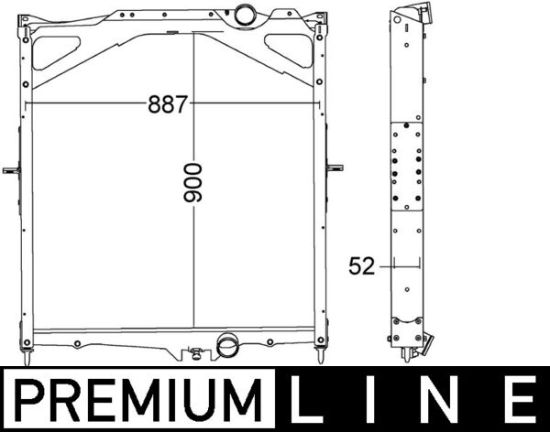 Obrázok Chladič motora MAHLE BEHR *** PREMIUM LINE *** CR1556000P