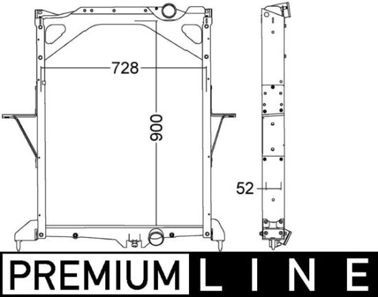 Obrázok Chladič motora MAHLE BEHR *** PREMIUM LINE *** CR1557000P