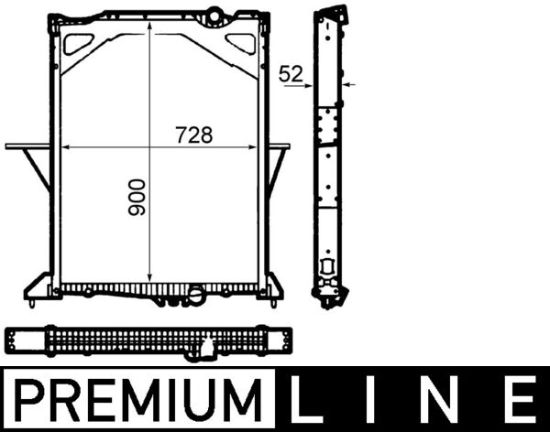 Obrázok Chladič motora MAHLE BEHR *** PREMIUM LINE *** CR1915000P