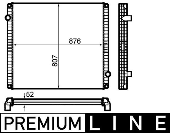 Obrázok Chladič motora MAHLE BEHR *** PREMIUM LINE *** CR1916000P